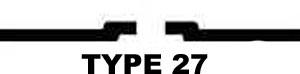 Type 27 depressed center shape